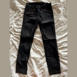 J. Crew vintage zippered black jeans sz 27
